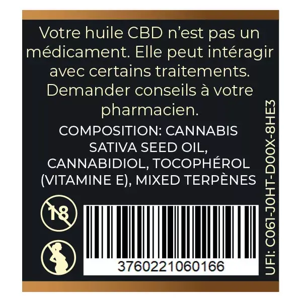 Óleo de CBD orgânico Nomadiet 40% 10ml