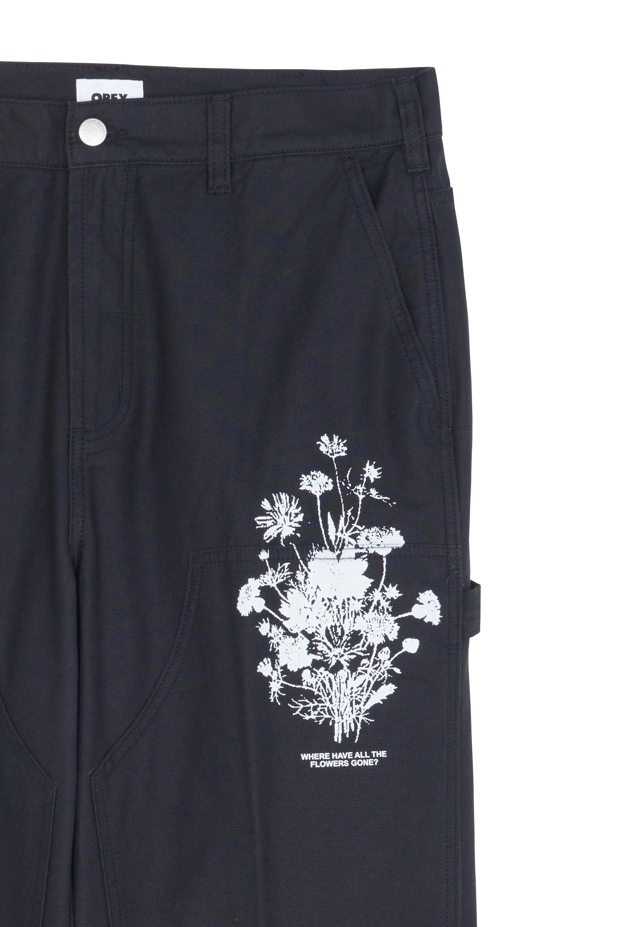 OBEY Pantalon BIG TIMER TWILL  Noir