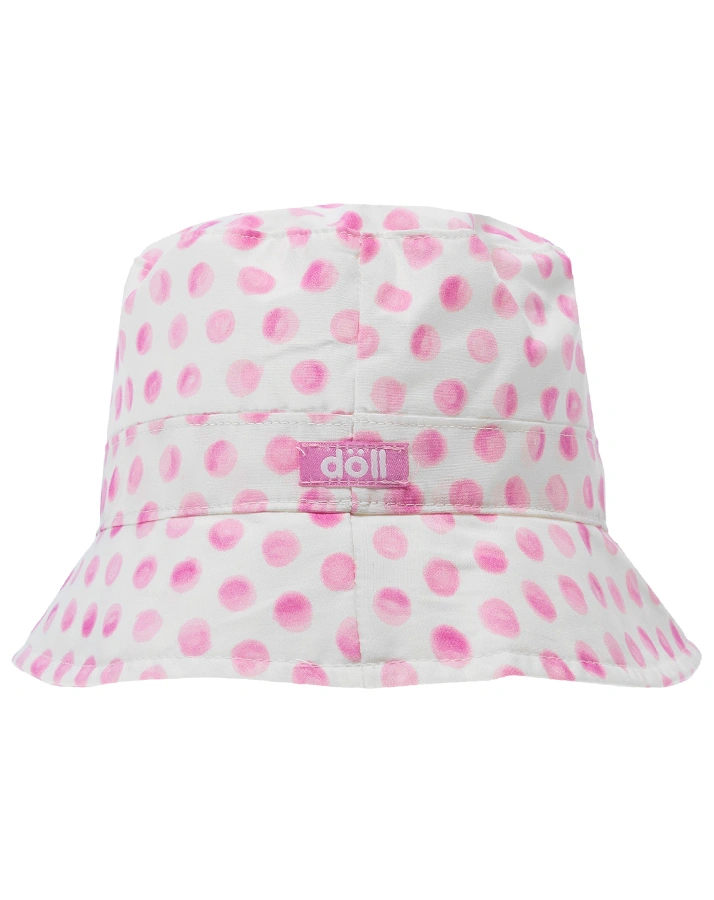 Sommerhut GIRLS LOVE – DOTS in fuchsia pink