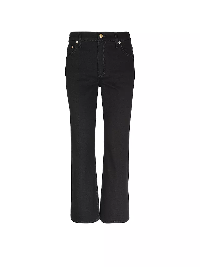 TORY BURCH Jeans Flared Fit 7/8 schwarz