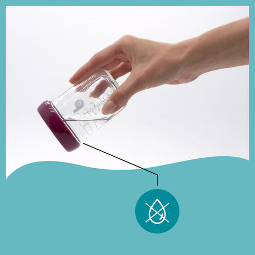 Babybols - 8 Pots de Conservation en Verre 100 & 220 ml - Hermétiques - Livret Recettes Bio inclus - BABYMOOV