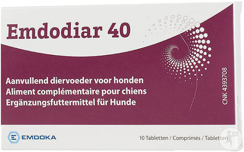 Emdodiar 40 Aliment Complémentaire Pour Chiens 10 Comprimés