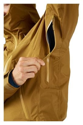 Veste Imperméable Rab Kangri Paclite Plus Marron