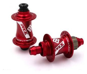 PAIRE DE MOYEUX PRIDE CONTROL PRO 36 troues - RED