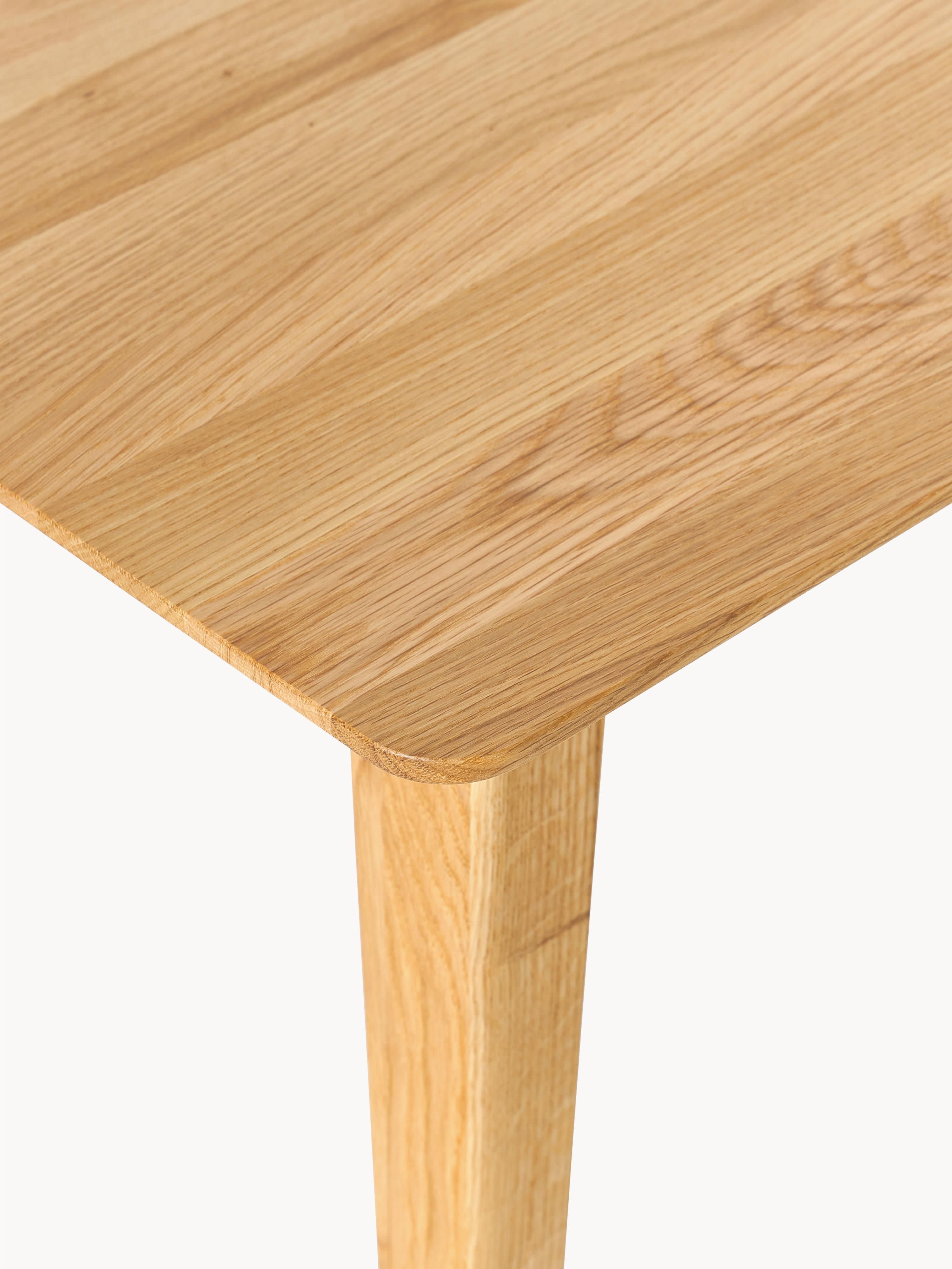 Eettafel Archie van eikenhout, in verschillende formaten