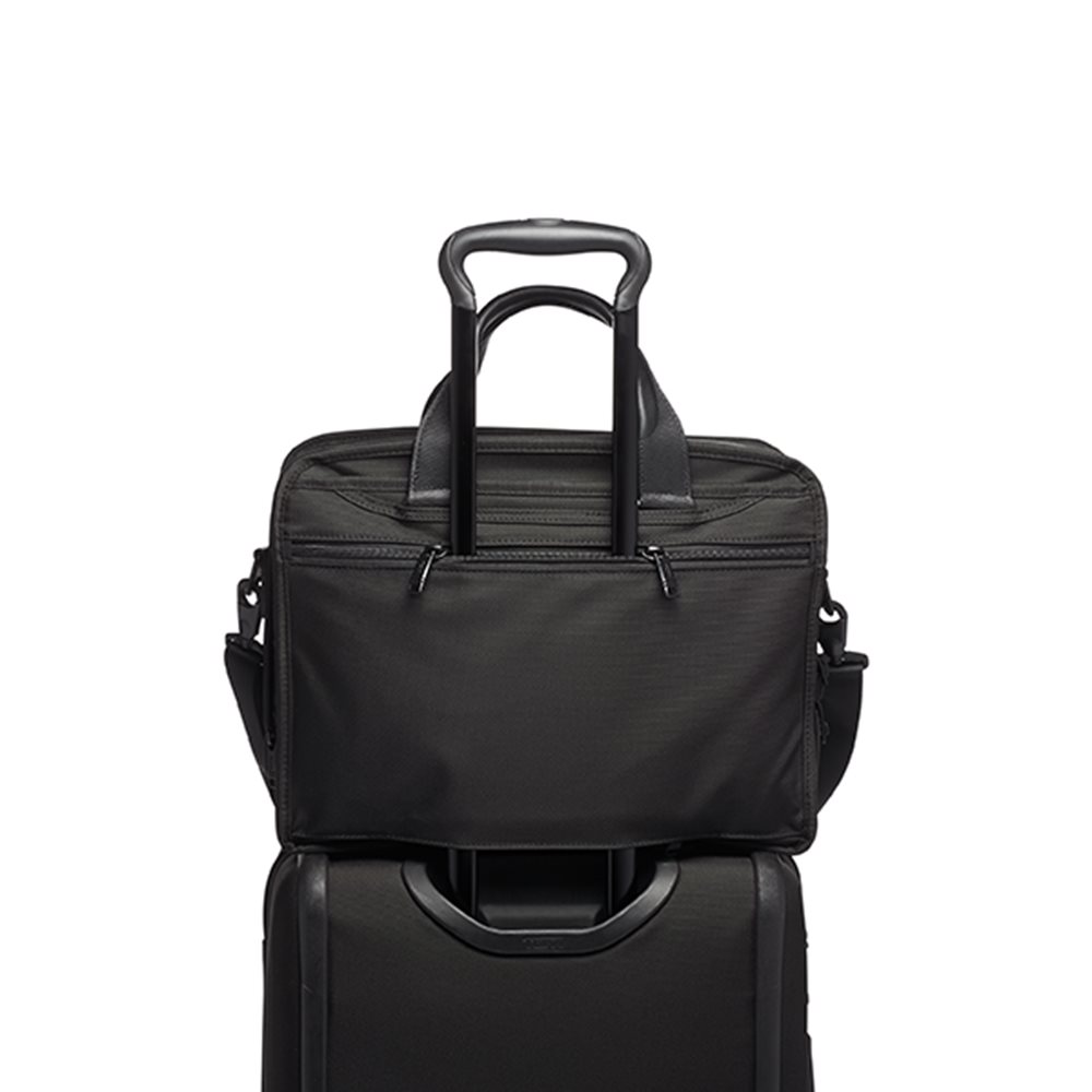 Tumi Alpha Expandable Organizer Laptop Brief black