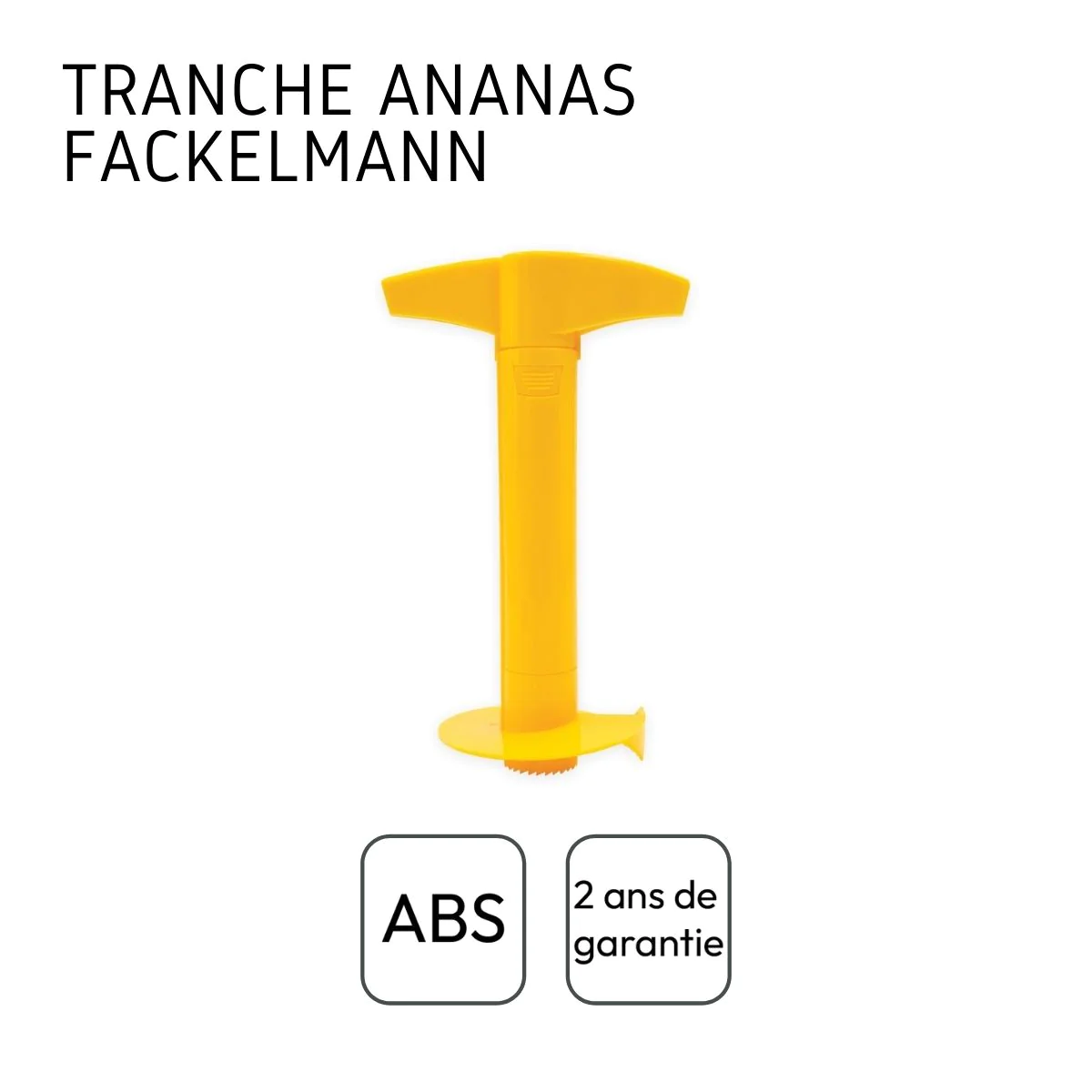 Ustensile pour couper et vider un ananas Colors Edition Fackelmann