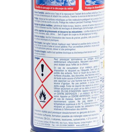 Produit d'entretien WD 40 SPRAY DOUBLE POSITION 500 ML Universel