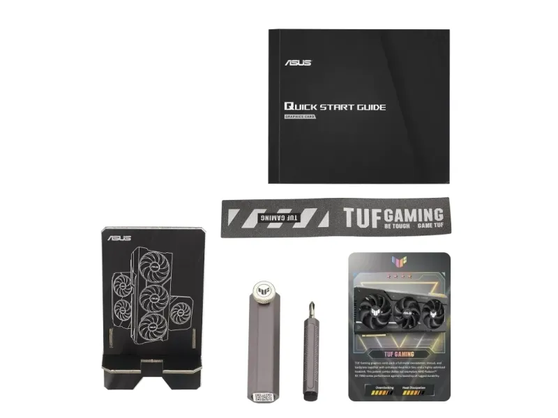 ASUS TUF Gaming Radeon RX 7700 XT 12GB - OC Edition - grafikkort - Radeon RX 7700 XT - 12 GB GDDR6 - PCIe 4.0 - HDMI, 3 x DisplayPort - boks