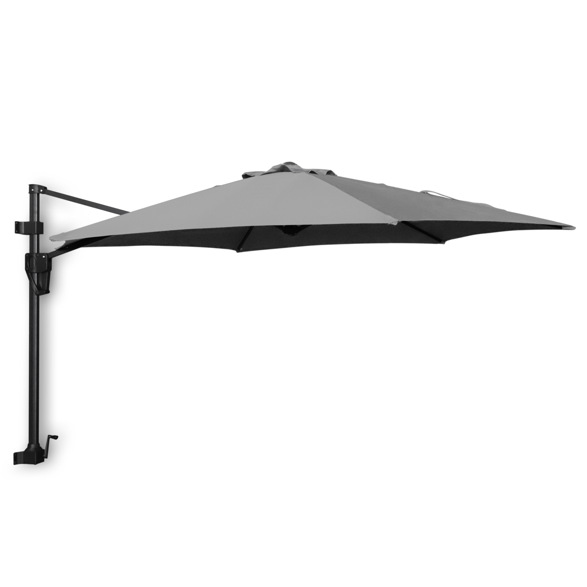 Sonnenschirm 'Trevor' zur Wandbefestigung, grau, L 300 cm, B 250 cm, H 231 cm günstig bestellen