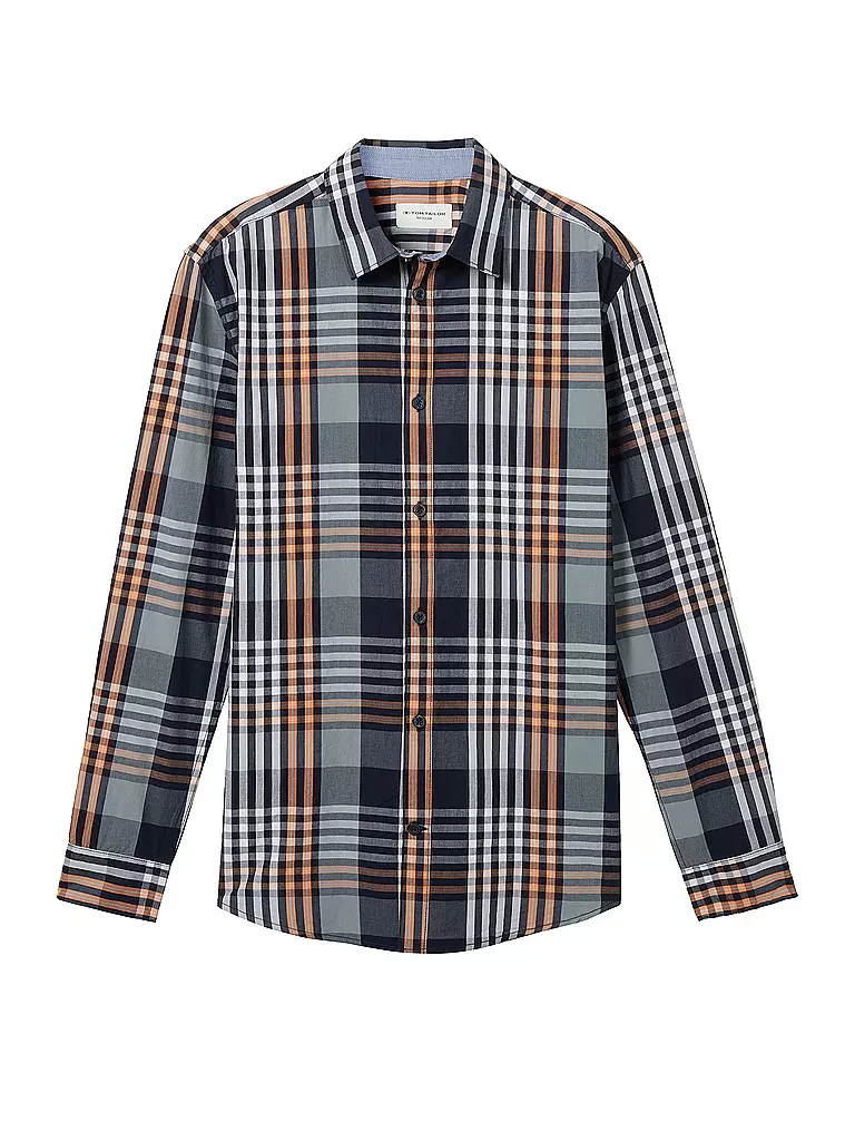 TOM TAILOR Hemd Regular Fit dunkelblau