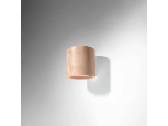 Appliques Orbis scandinave en bois - 1 sources lumineuses - L.10 x H.10 cm - bois naturel