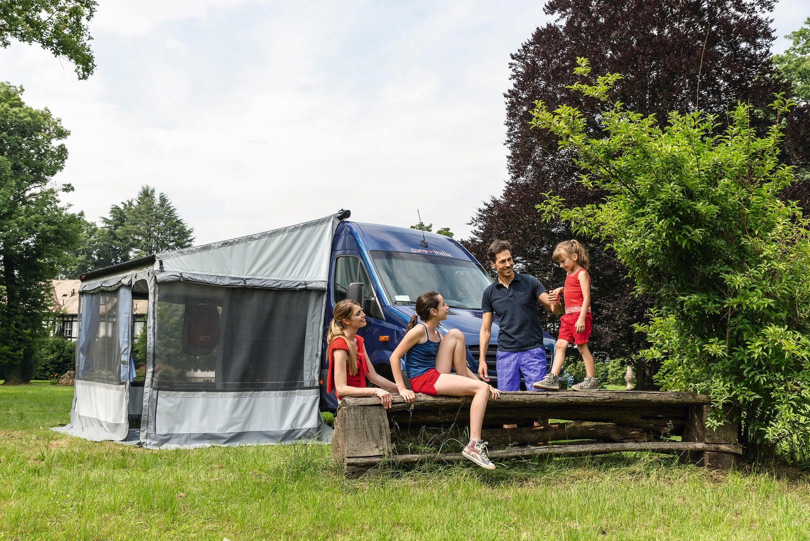 Fiamma Front-Erweiterungsset für Markisenvorzelt ZIP 400 Seitenwände - 450cm