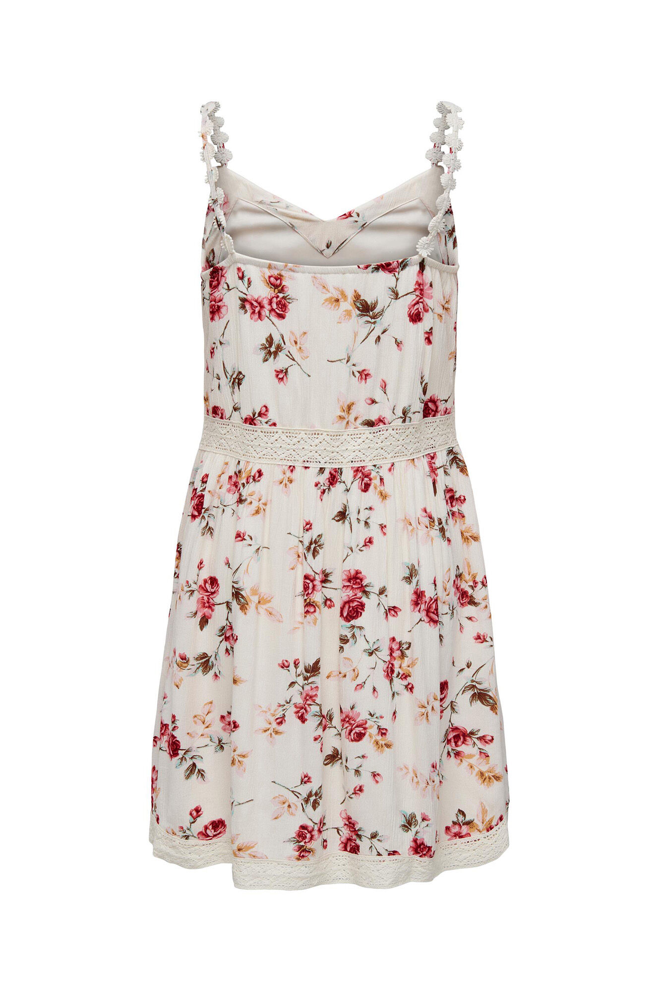 Vestido curto com decote em V