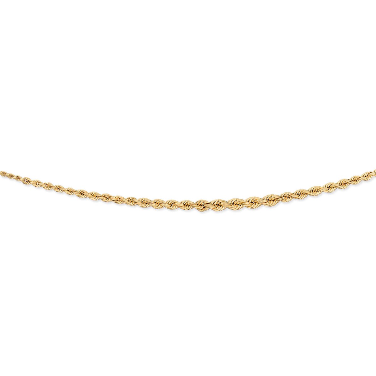 Collier Brillaxis maille corde chute or 18 carats