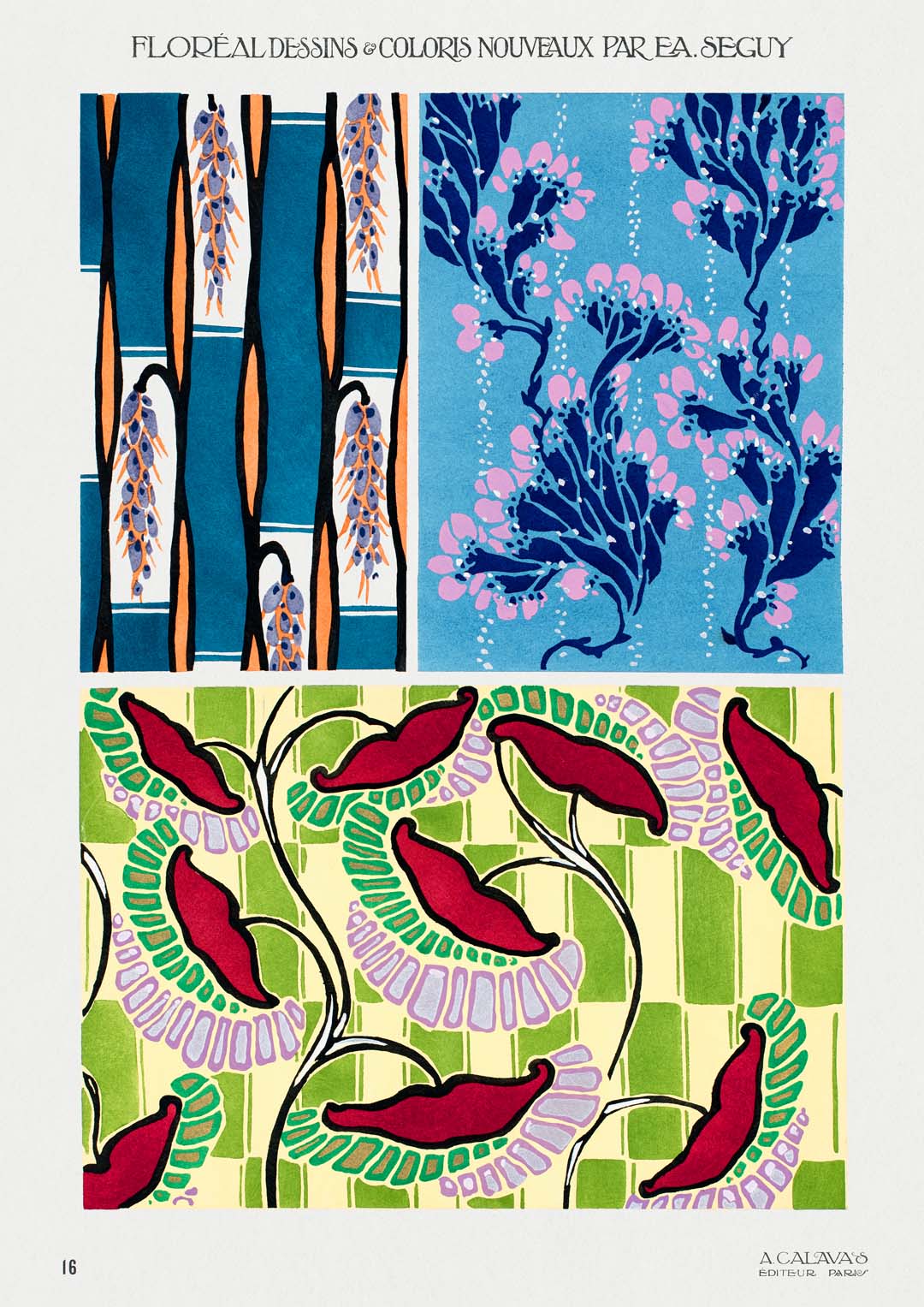 Floréal Dessins Coloris Nouveau Nr 16 von E.A. Séguy