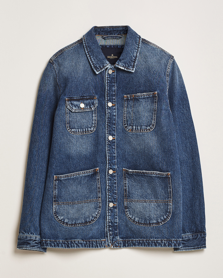 Morris Denim Shirt Jacket Blue
