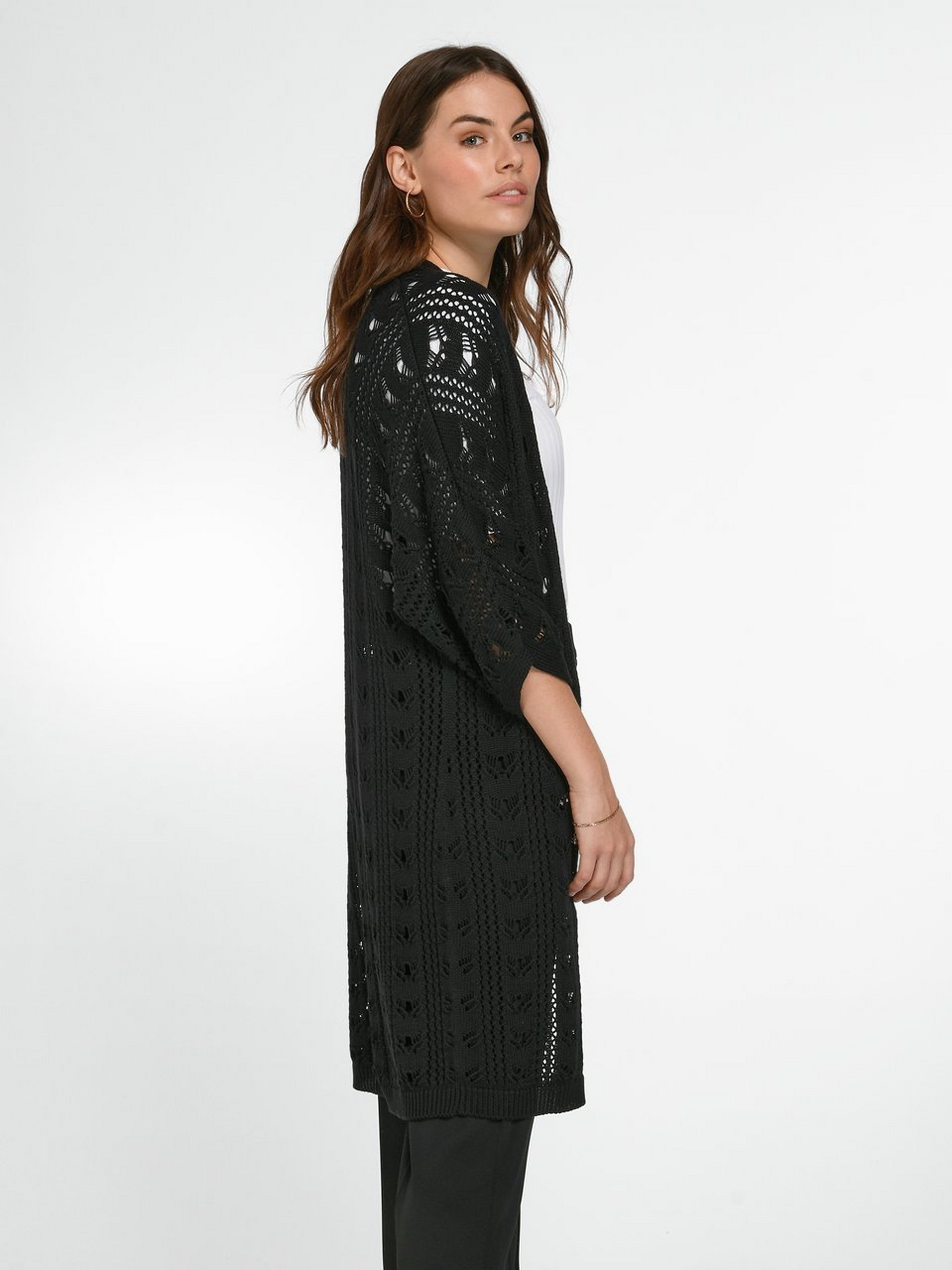 Strickjacke mit 3/4-Arm