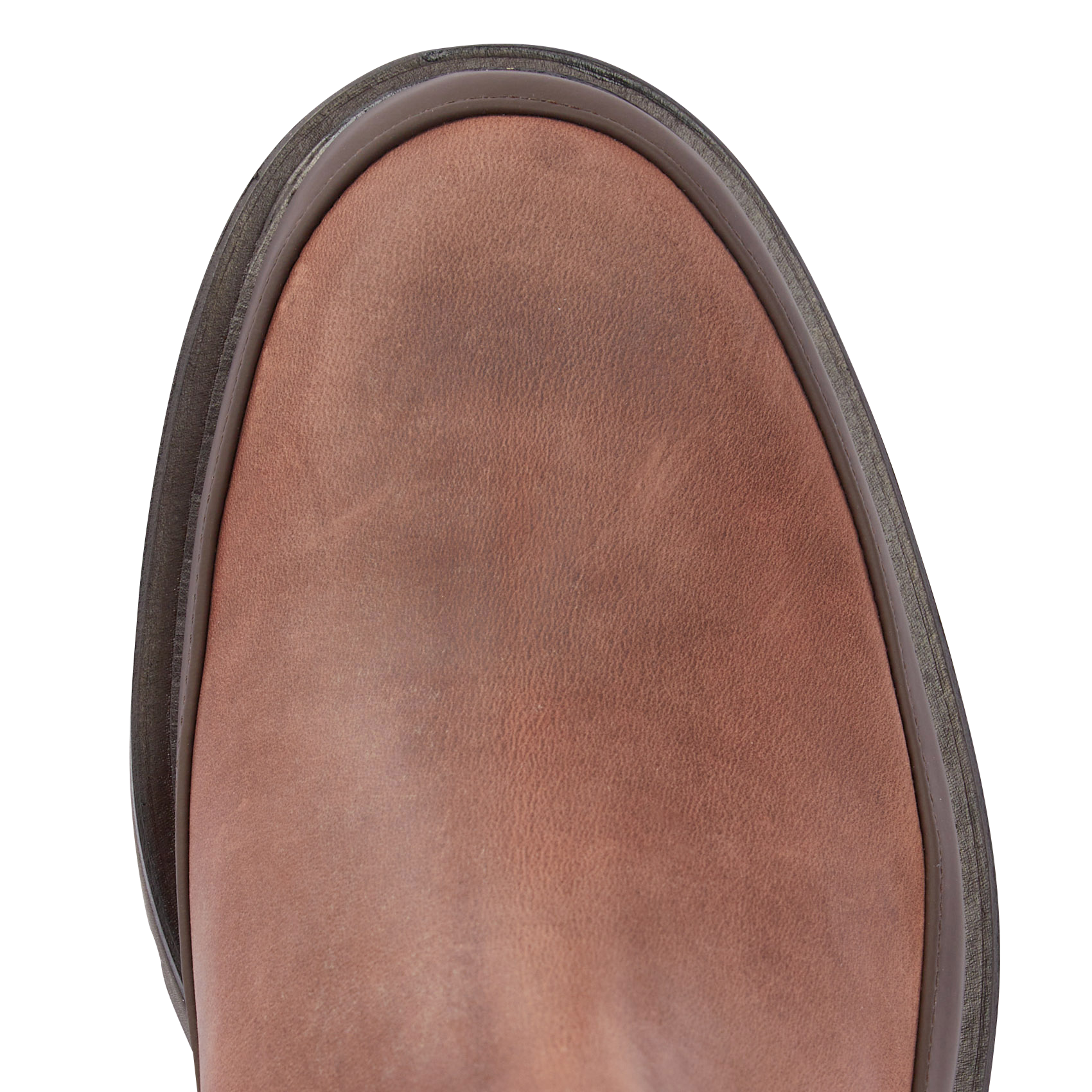 Bottines en cuir lisse | Marron
