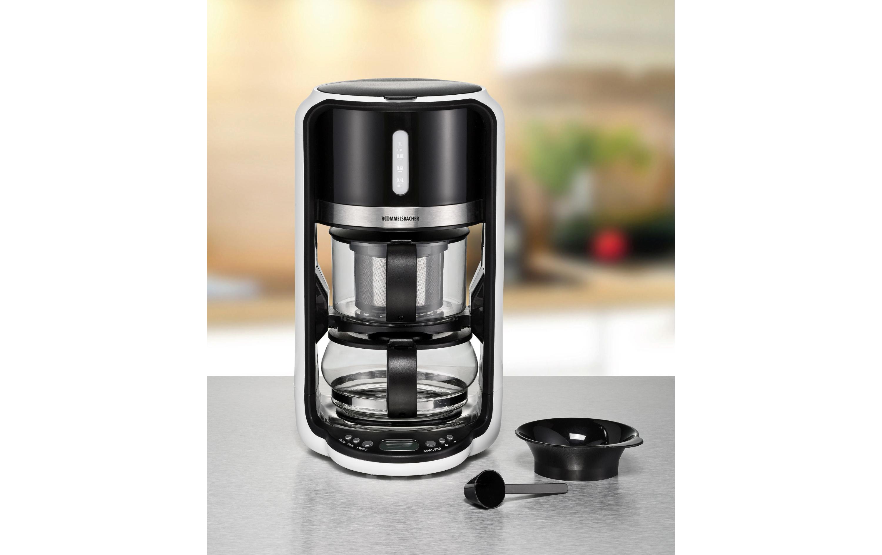 Tee- und Wasserkocher TA 1200 Schwarz<br>Teezubereitungsgerät mit Filter- und Teekanne