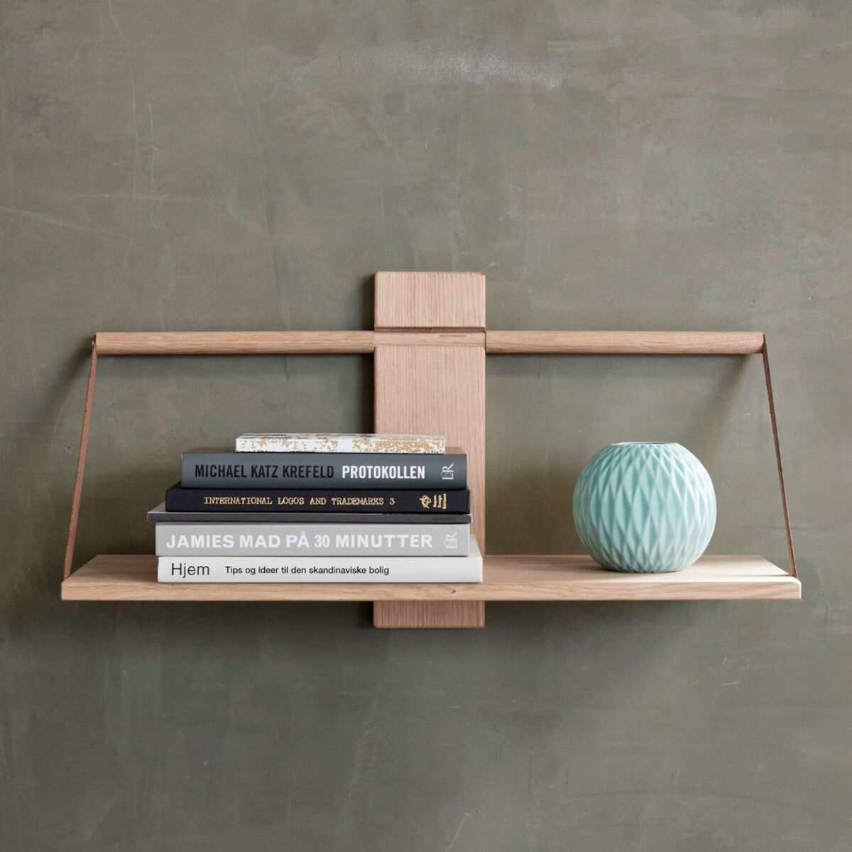 Wood wall Shelf 45 x 20 x 32 cm Medium Oak