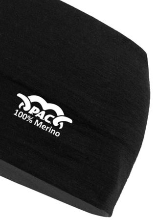 Merino Headband  total black