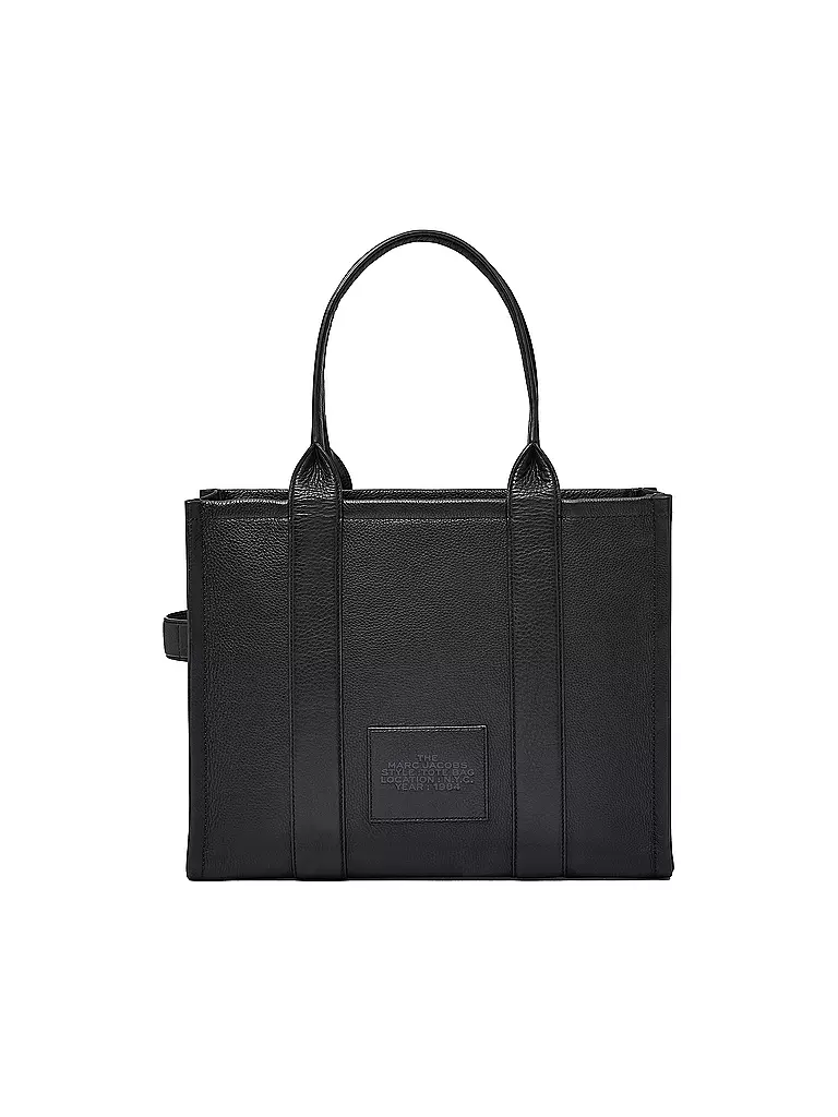 MARC JACOBS Ledertasche - Tote Bag THE LARGE TOTE schwarz
