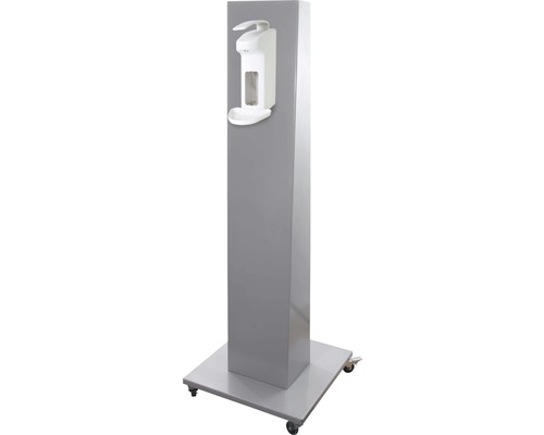 Hygiënestation desinfectiestandaard compact 140 cm incl. 1 l desinfectiemiddeldispenser