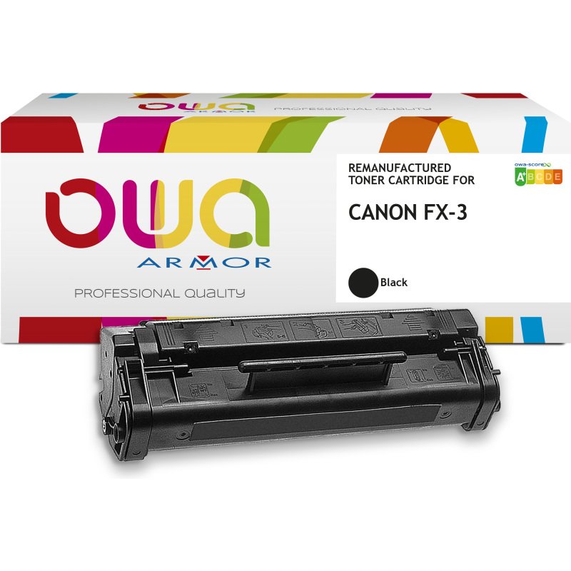 Toner remanufacturé OWA - standard - Noir - pour CANON FX-3