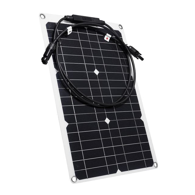 Solpanel 20W monokrystallinsk silicium bøjeligt solpanel til RV / bil / yacht