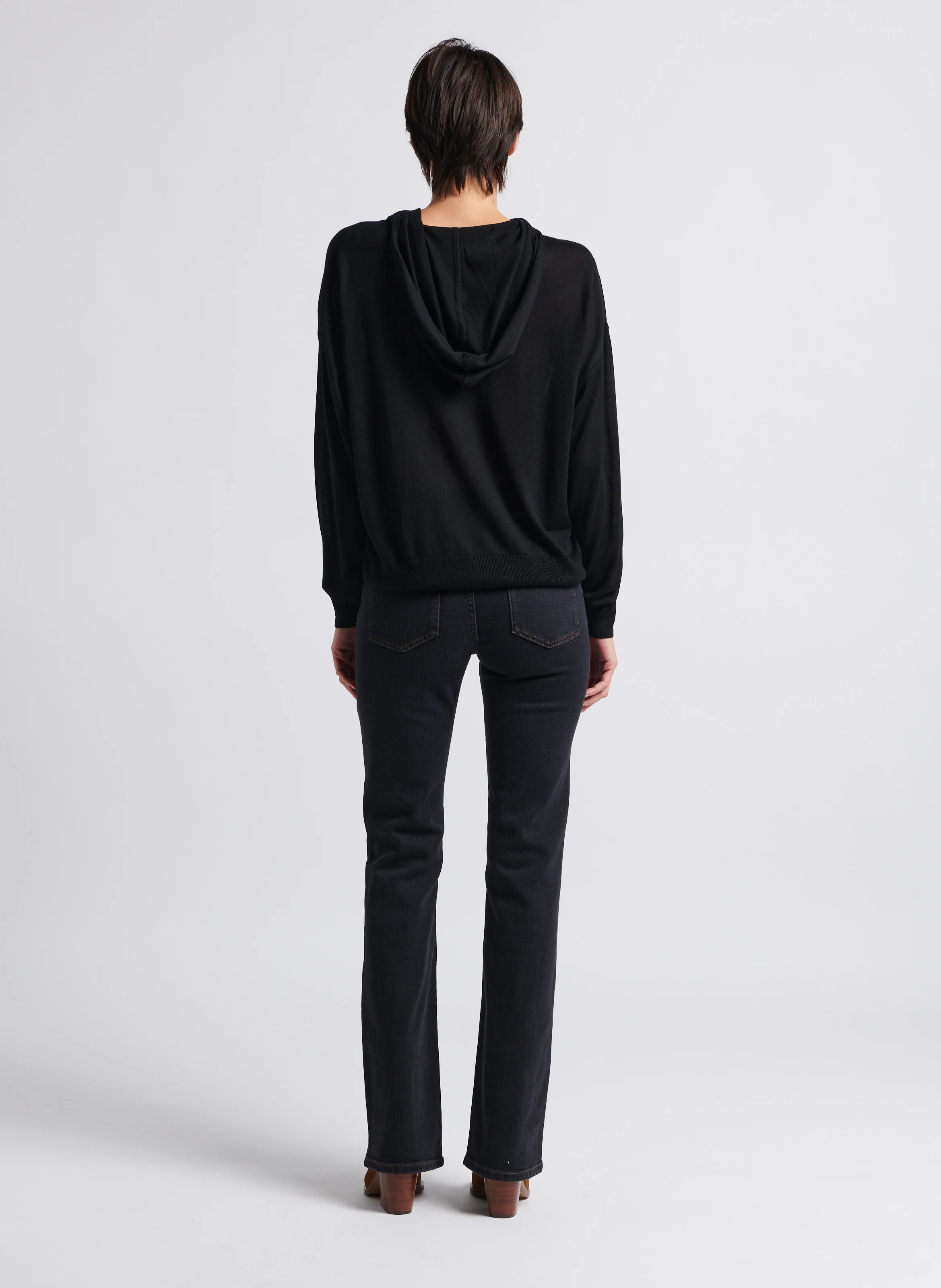 ROSS - Pantalon boot-cut en jean | Noir