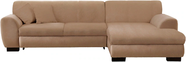 Home affaire Ecksofa »Nika zeitlos und elegant, L-Form« wahlweise mit Bettfunktion, auch in Cord