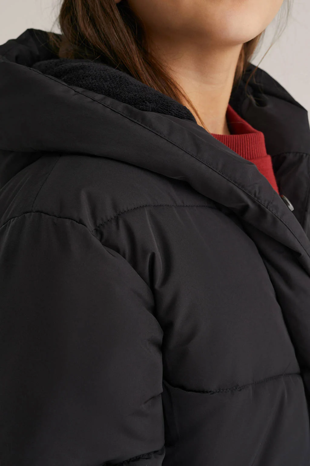 WE Fashion gewatteerde jas zwart