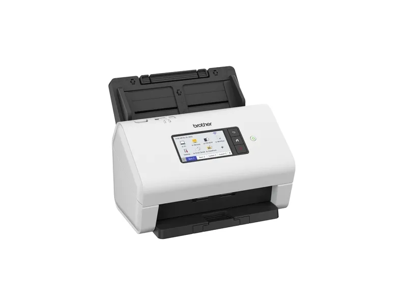 Brother ADS-4900W - Dokumentscanner - Dual CIS - Duplex - A4 - 600 dpi x 600 dpi - op til 60 ppm (mono) / op til 60 ppm (farve) - ADF (100 ark) - op til 9000 scanninger pr. dag - USB 3.0, LAN, Wi-Fi(n), USB 2.0 (Host)