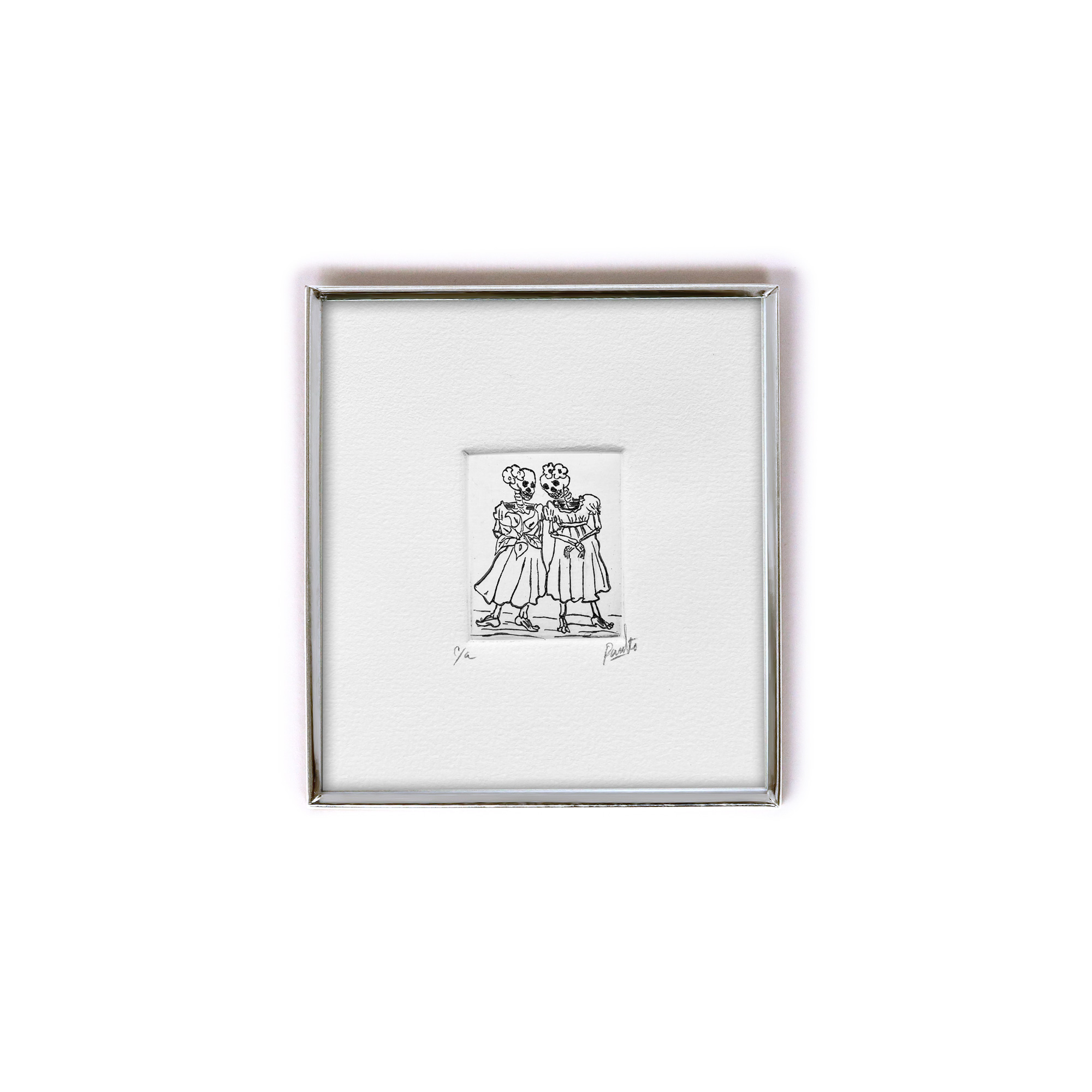 'Dia de Muertos' Radierungen, handsigniert und gerahmt von fischer's lagerhaus