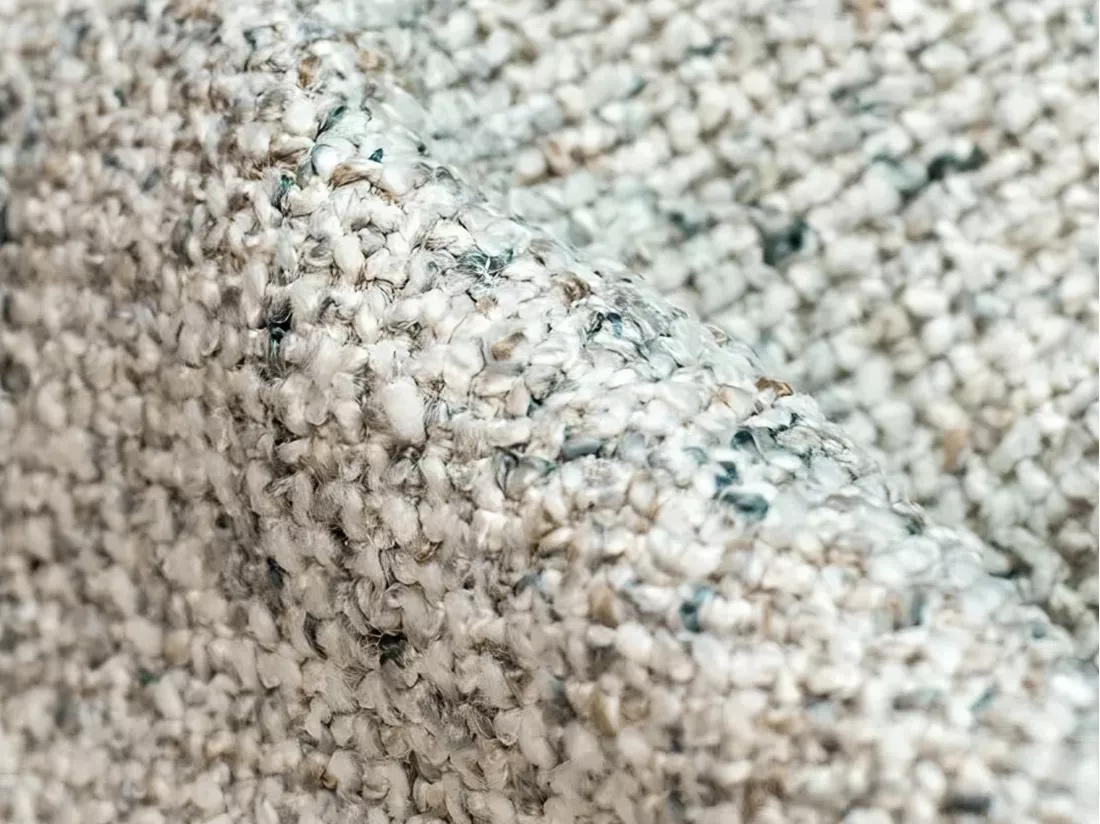 Canapé modulable 4 places gauche en tissu texturé - beige - EKAHI
