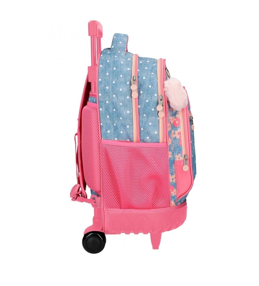 Mochila Enso Little Dreams com 2 rodas, rosa