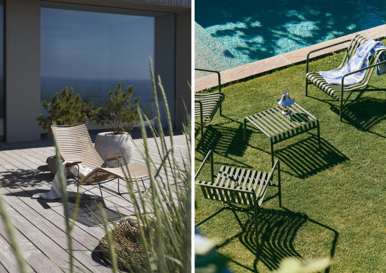 Houe Click Sunrocker ligstoel Olive Green