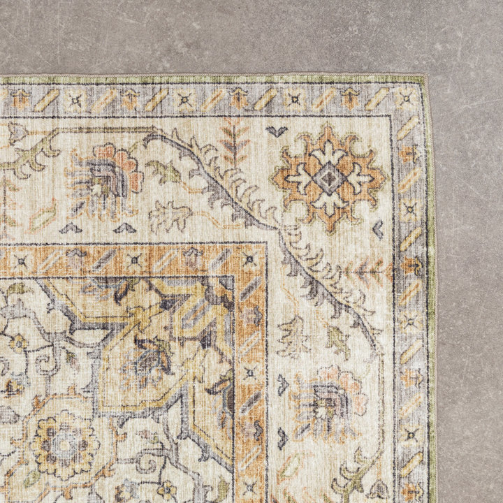 Vintage buitenkleed - Santo Medaillon Groen