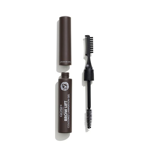 Gosh Copenhagen Brow Lift Lamination Coloured Gel, 002 Dark Brown