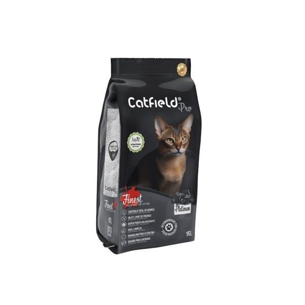 VetField Catfield Areia Aglomerante Platinum Pro Talco 15L