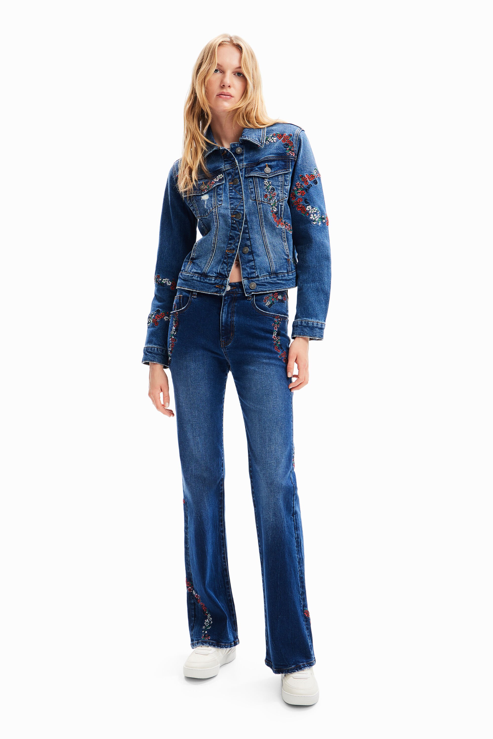 Jean wide leg flare