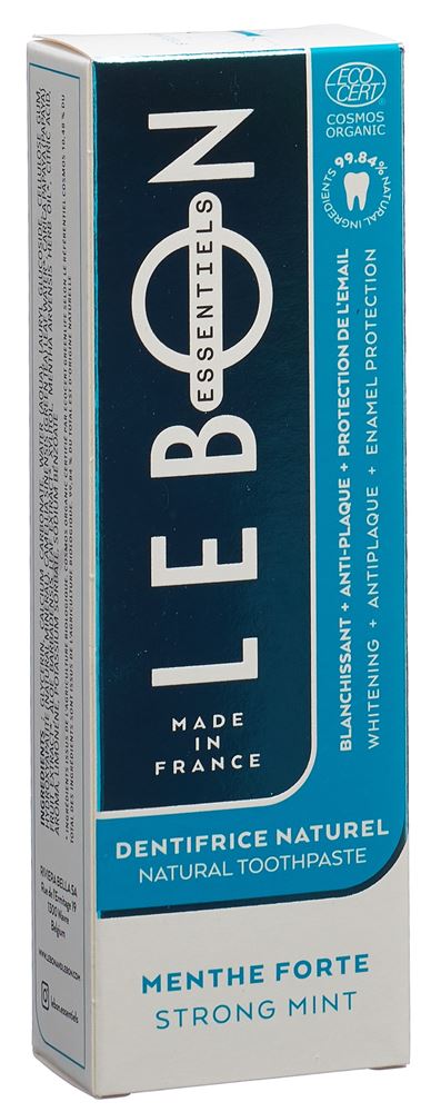 LEBON ESSENTIELS Zahnpasta Paste starke Minze Bio Tb 80 ml