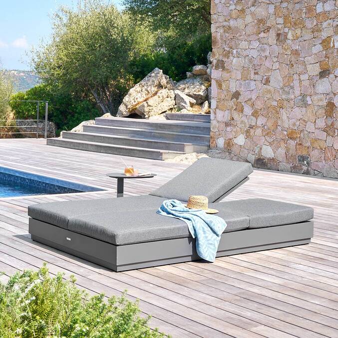 Lit de piscine ALLURE Graphite