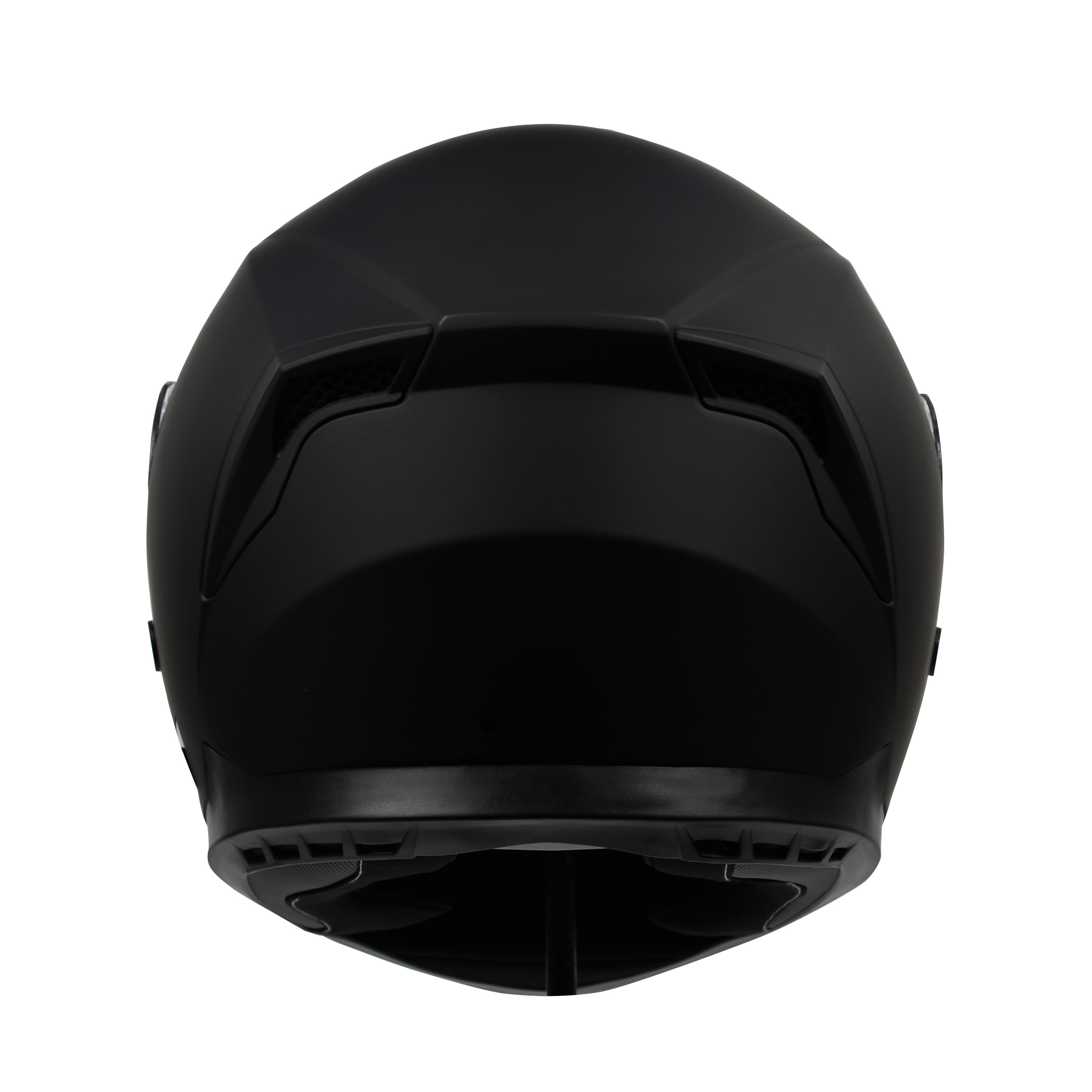 Motorrad Integralhelm Einzelvisier schwarz matt Grösse 61