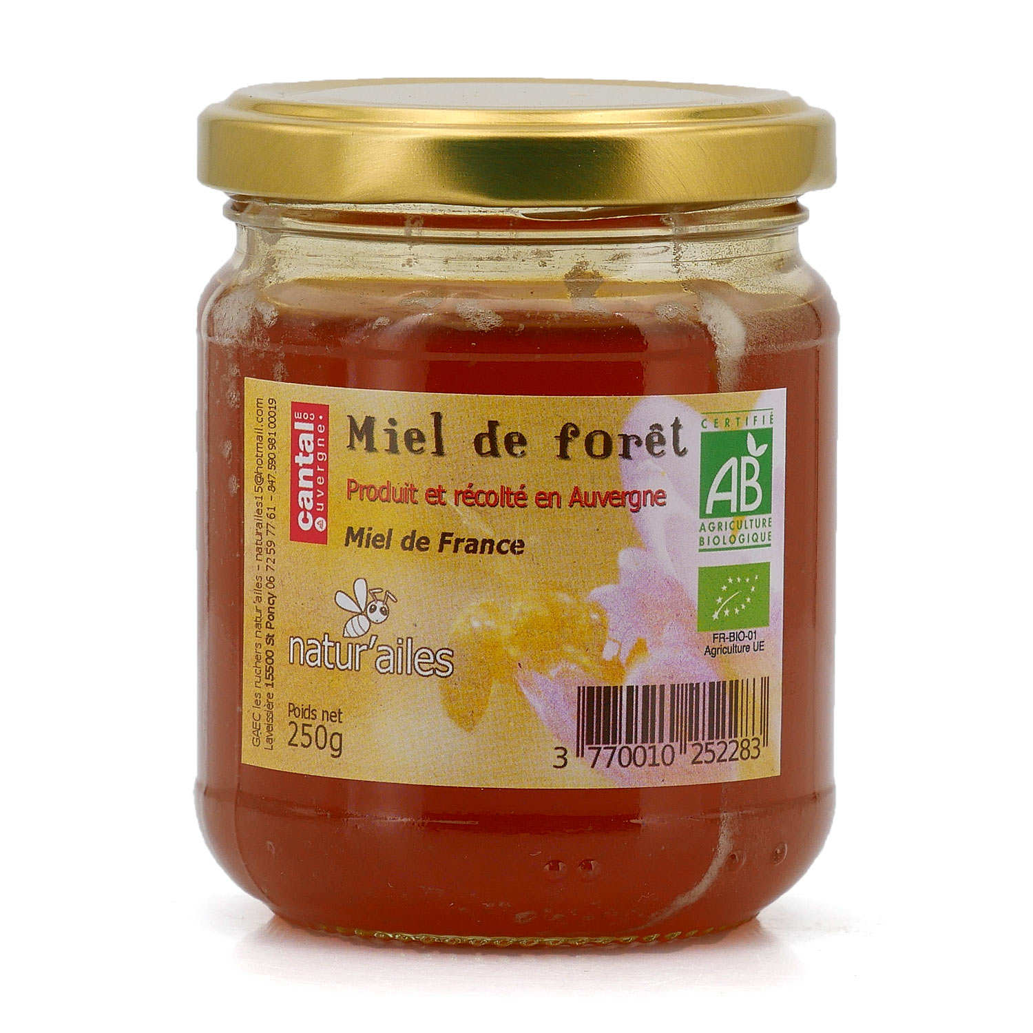 Miel de forêt bio du Cantal