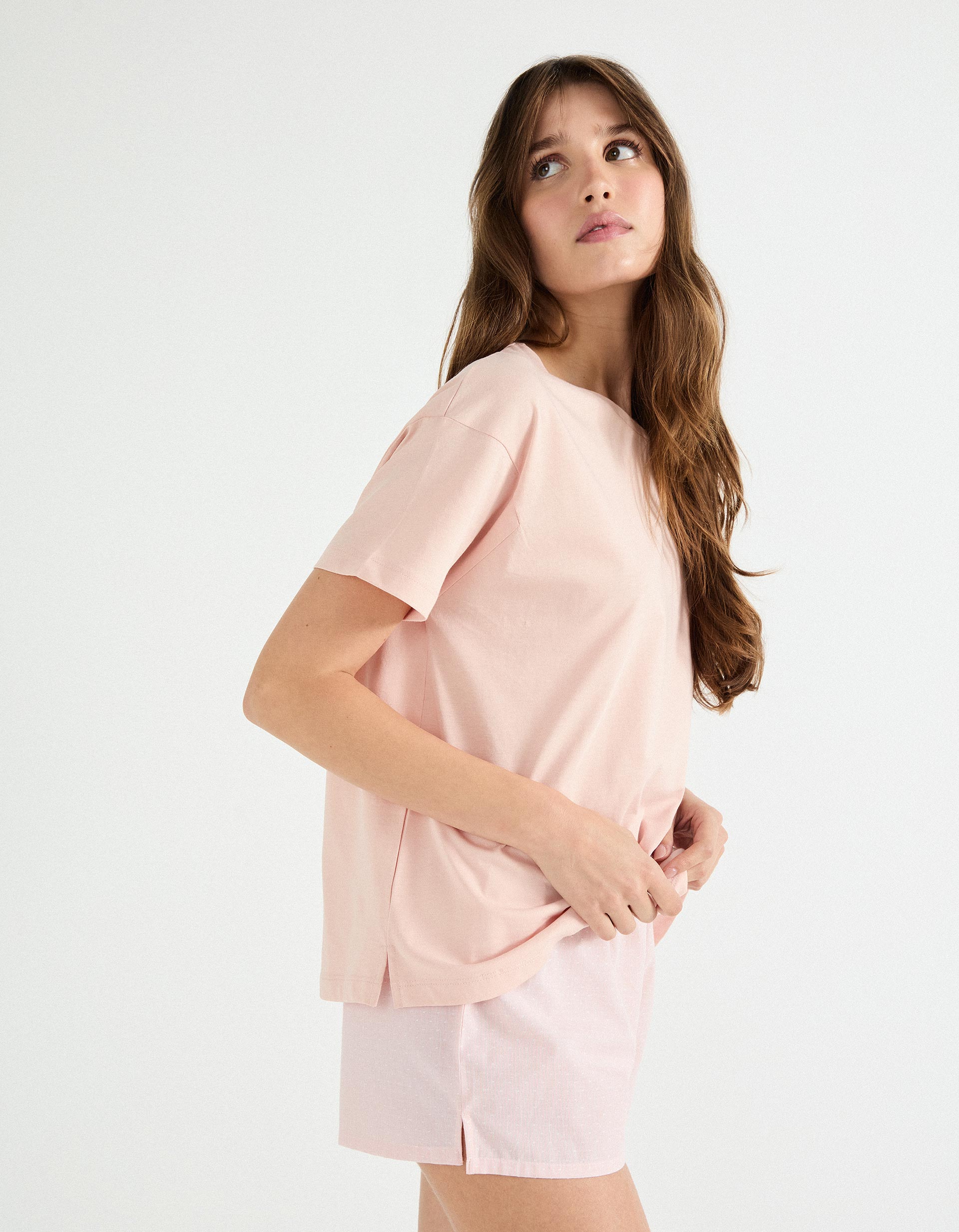 Pijama, Mulher, Rosa Claro