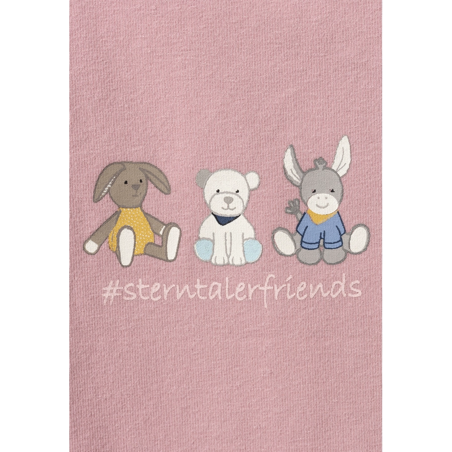 Sterntaler Kurzarm-Shirt Freunde mattrosa