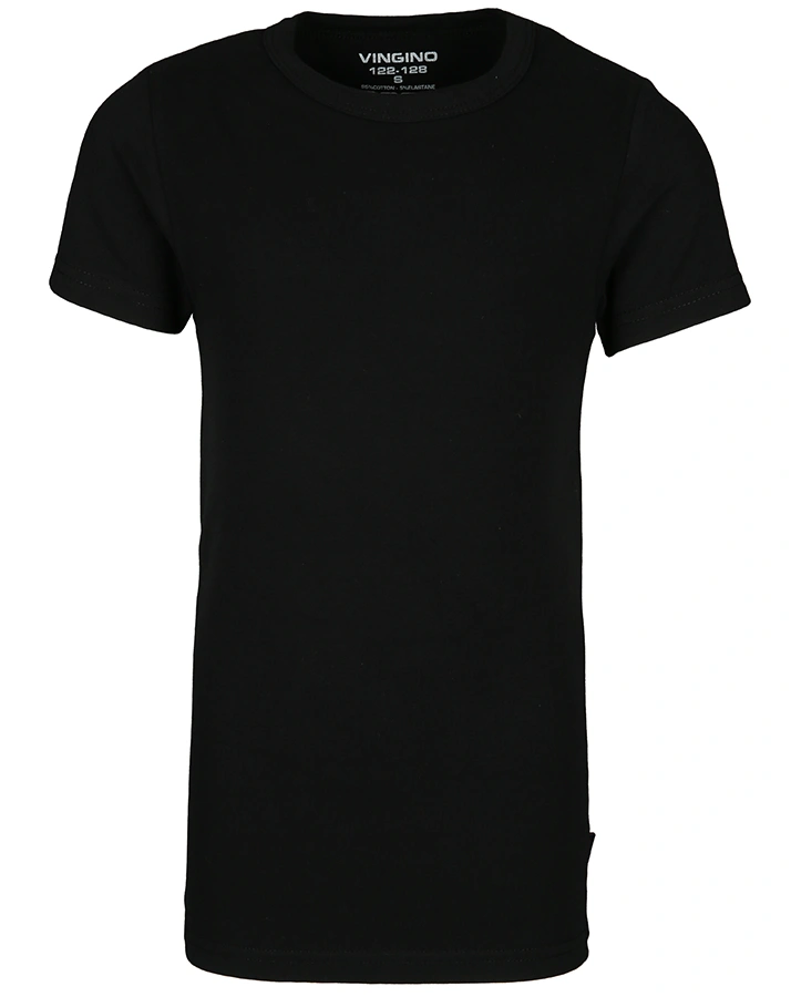 Unterhemd SHORT SLEEVE BOYS in schwarz