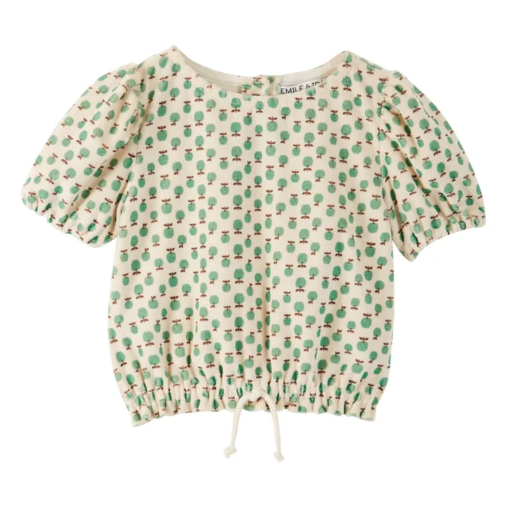 Emile et Ida Sweat Eponge Pommes | Vert